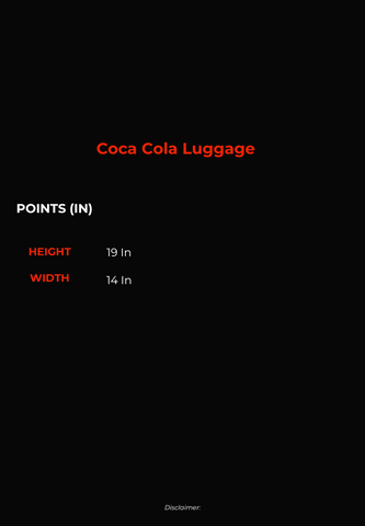 Mossimo Red Coca Cola Luggage