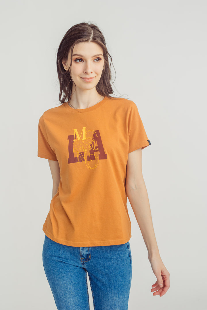 Cashew with Mossimo LA Big Branding Classic Fit Tee
