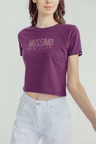 Potent Purple with Mossimo New York Classic Cropped Fit Tee