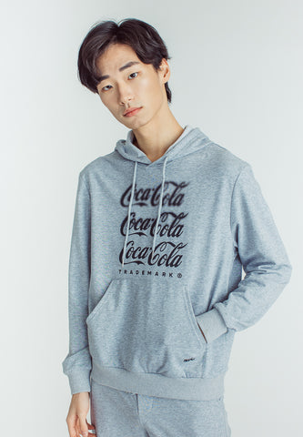 Heather Gray Coca-Cola Unisex Modern Fit Pullover And Slim Low Rise Short