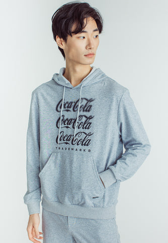 Heather Gray Coca-Cola Unisex Modern Fit Pullover And Slim Low Rise Short