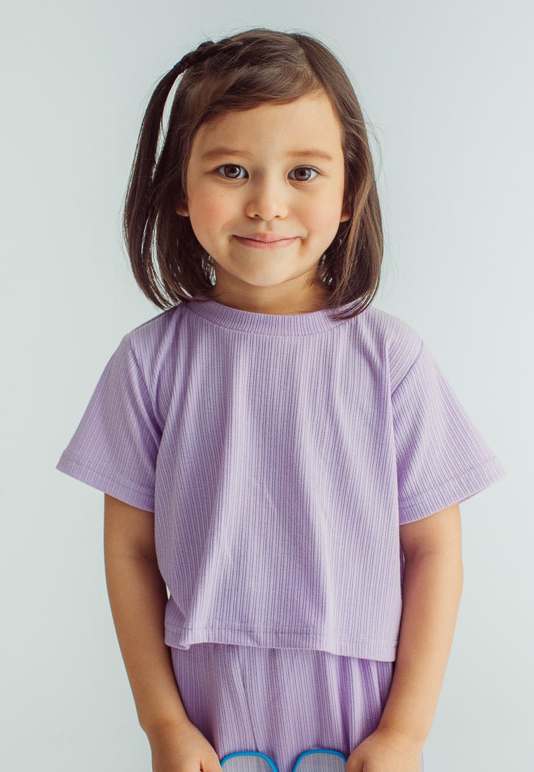 Aila Rose Bloom Cropped Top and Wide Leg Pants Girls Kids Set - Mossimo PH