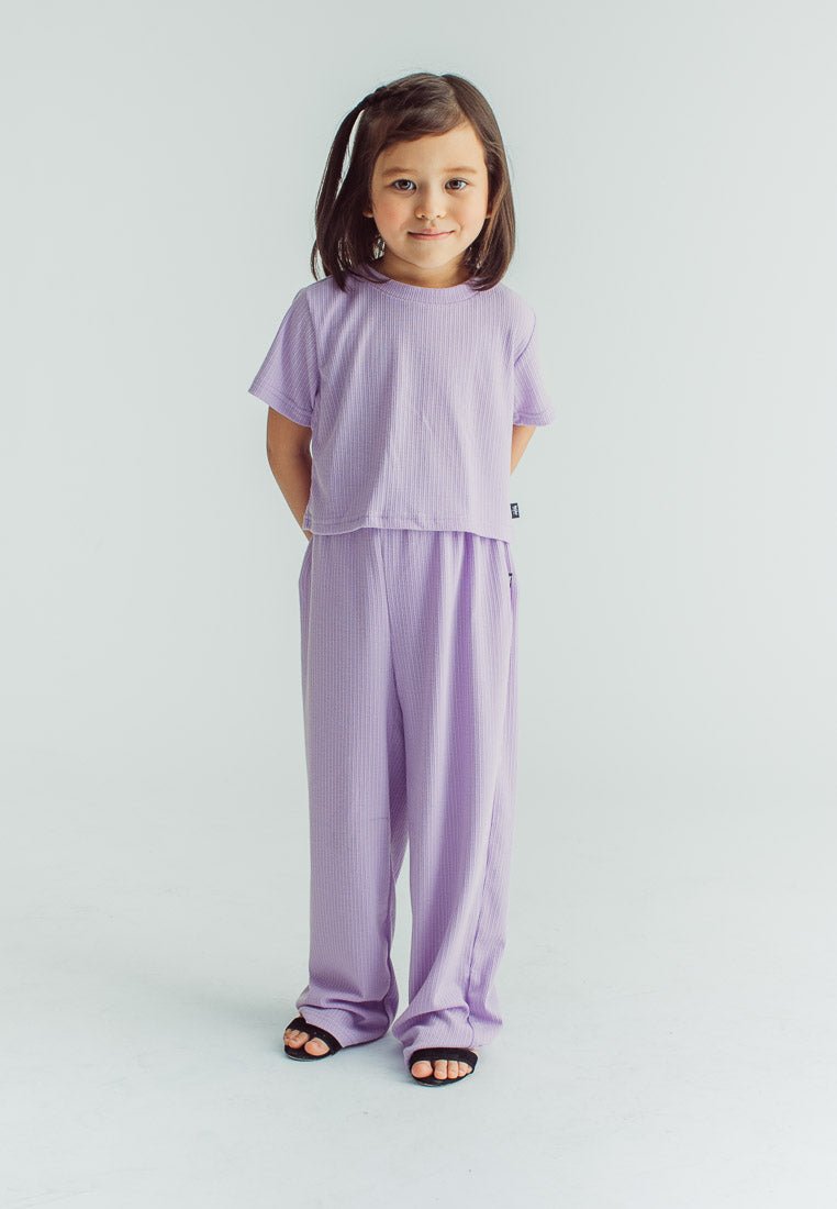 Aila Rose Bloom Cropped Top and Wide Leg Pants Girls Kids Set - Mossimo PH