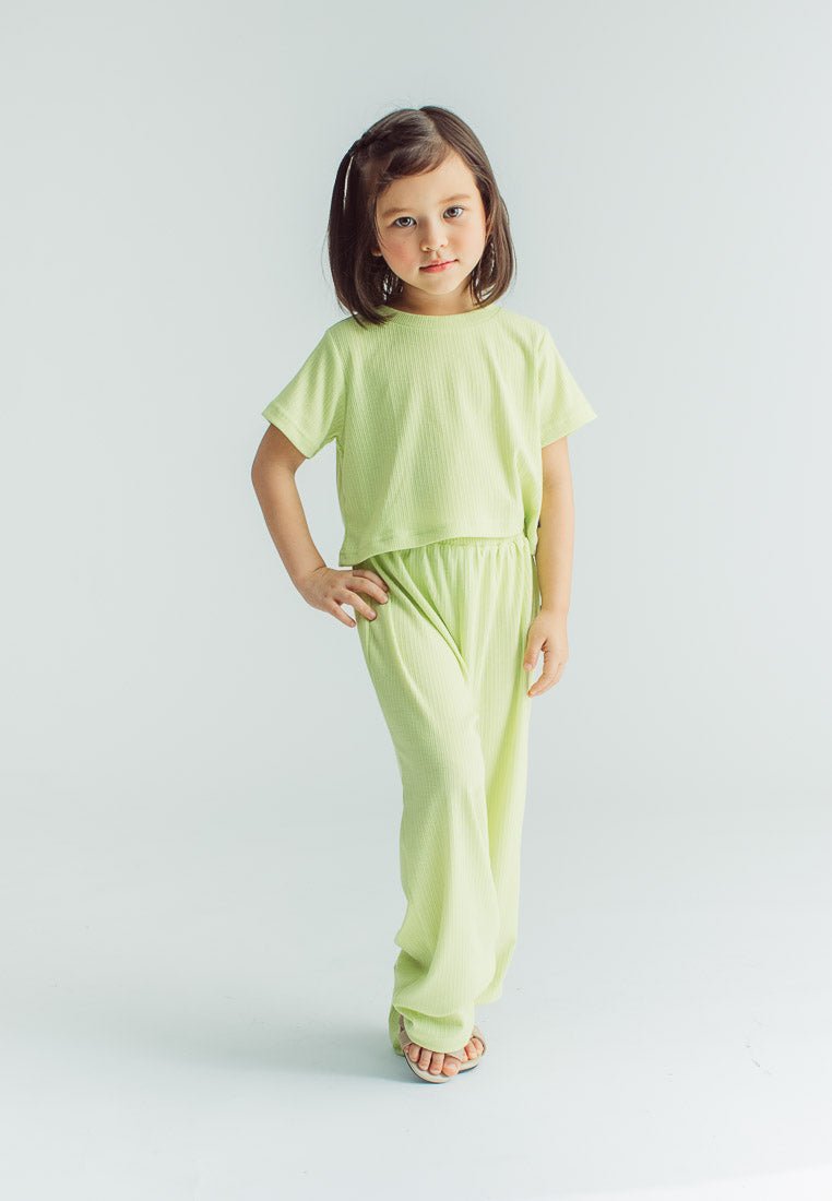 Aila Seacrest Cropped Top and Wide Leg Pants Girls Kids Set - Mossimo PH