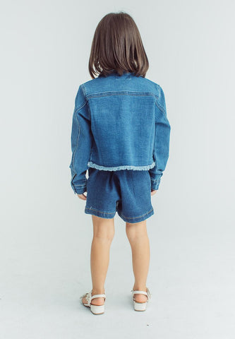 Alona Cropped Denim Jacket - Mossimo PH