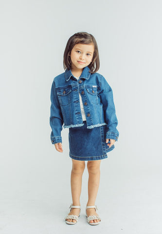 Alona Cropped Denim Jacket - Mossimo PH