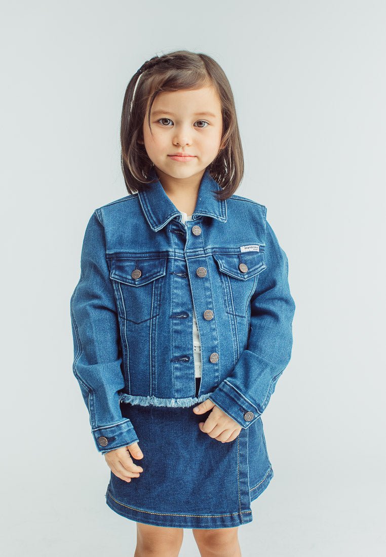 Alona Cropped Denim Jacket - Mossimo PH