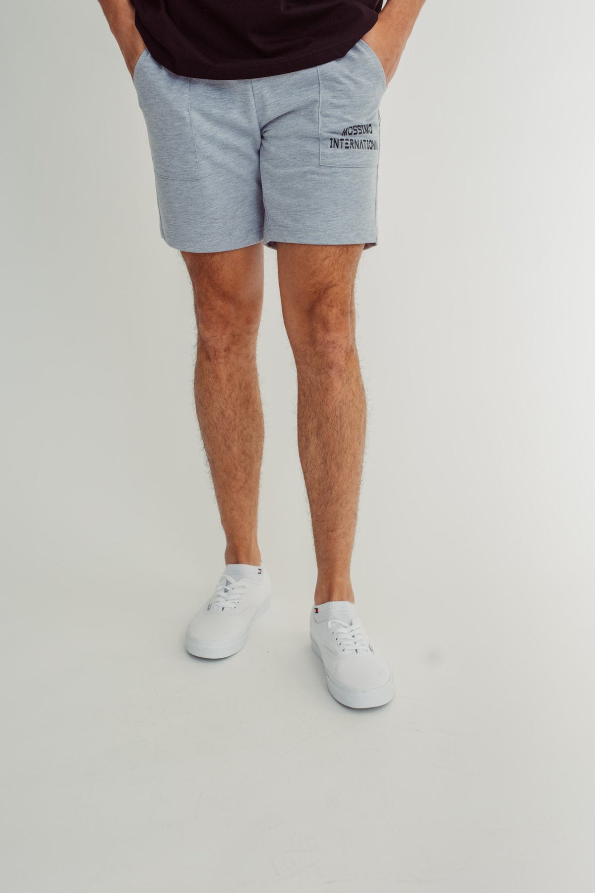 Ash Gray Fashion Short with Hi Density Print Slim Fit - Mossimo PH