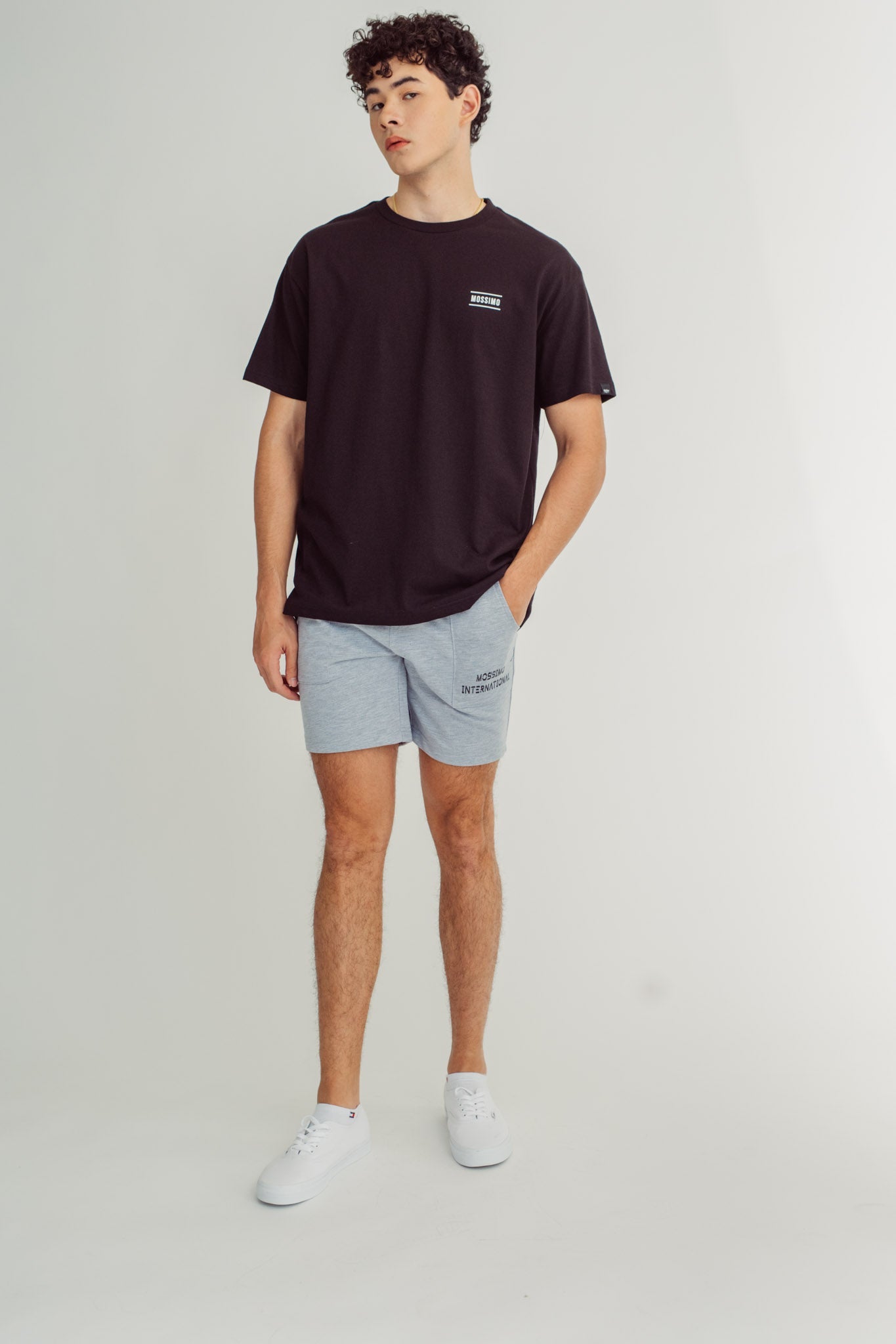 Ash Gray Fashion Short with Hi Density Print Slim Fit - Mossimo PH