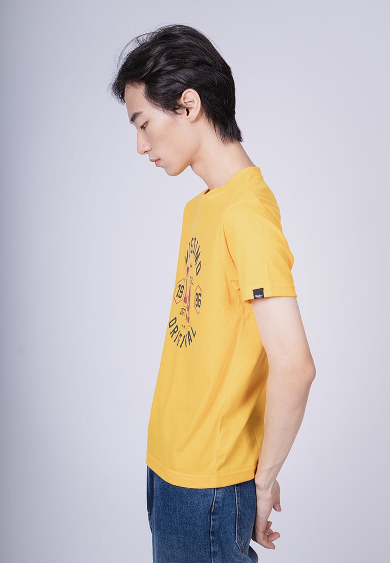 Banana Basic Round Neck Classic Fit Tee with Flat Print - Mossimo PH