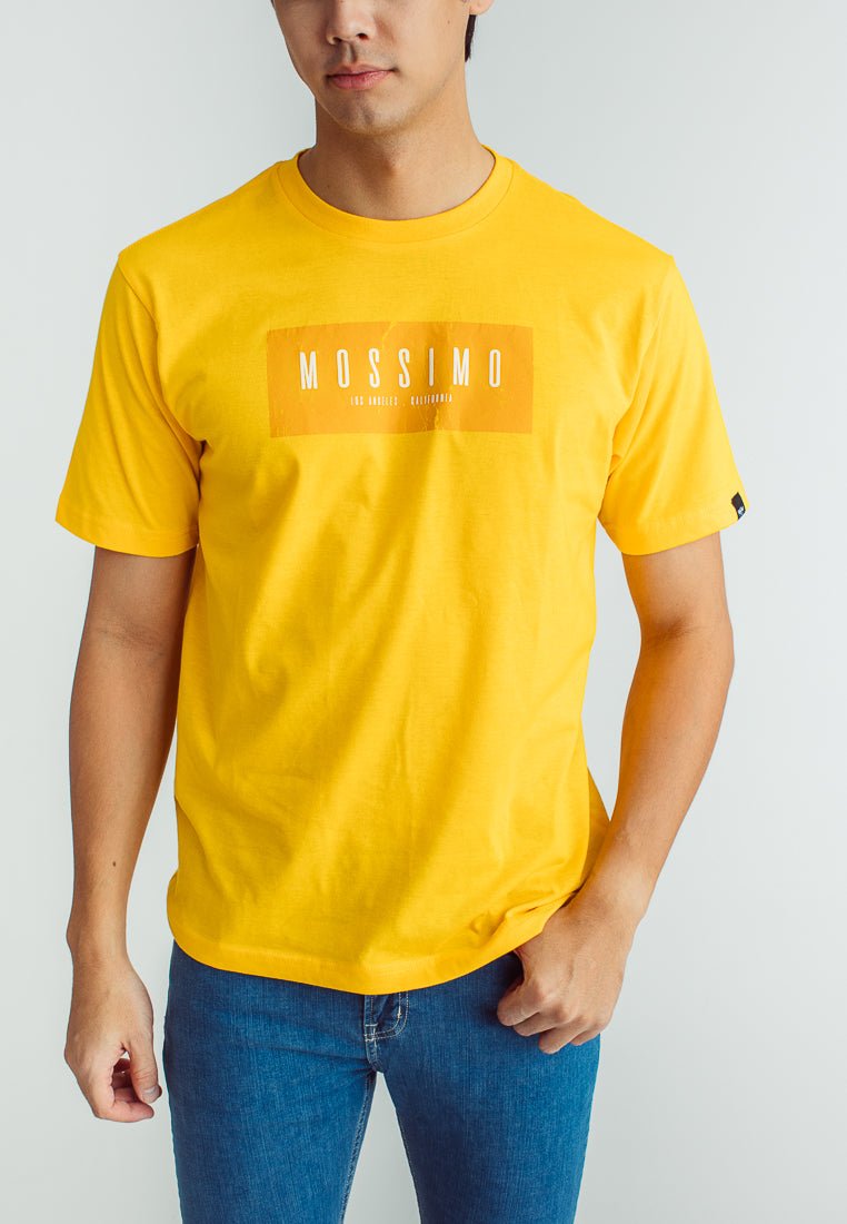 Banana Basic Round Neck with High Density and Flat Print Comfort Fit Tee - Mossimo PH