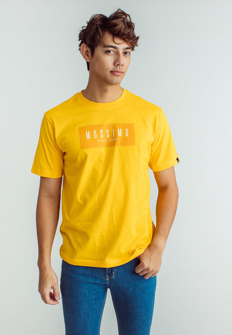 Banana Basic Round Neck with High Density and Flat Print Comfort Fit Tee - Mossimo PH