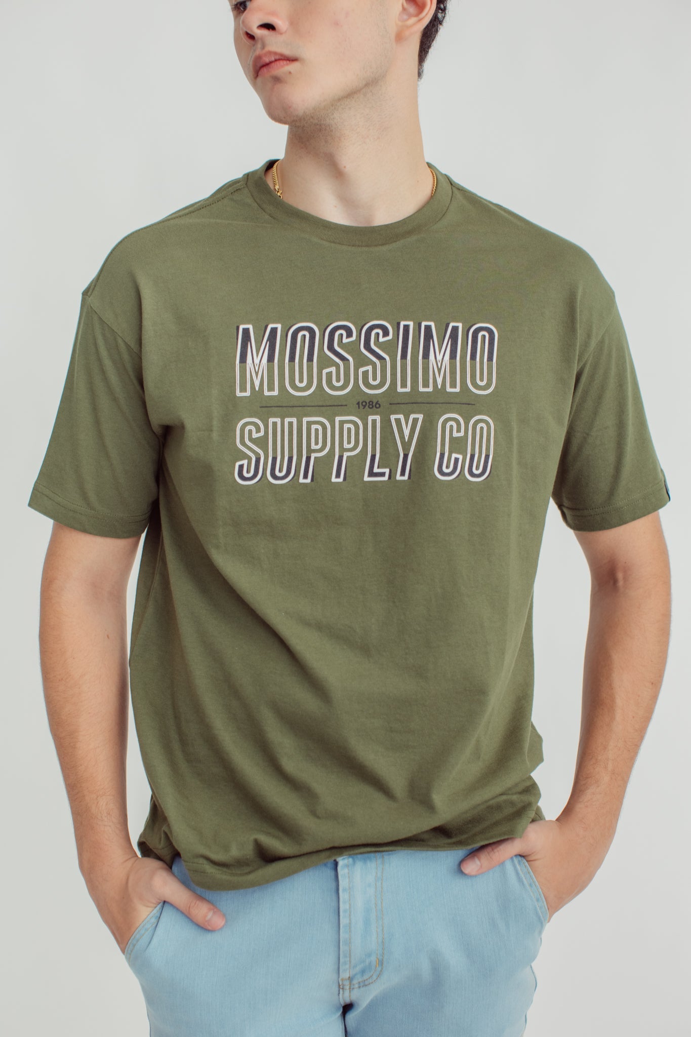 Basic Chive with Small Branding Oversize Fit - Mossimo PH