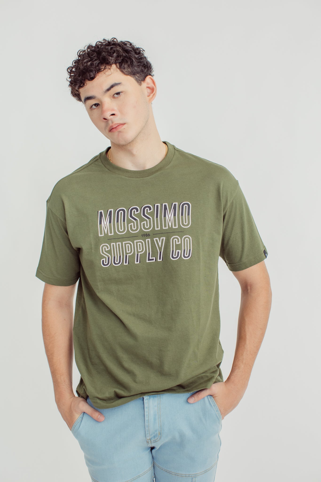 Basic Chive with Small Branding Oversize Fit - Mossimo PH