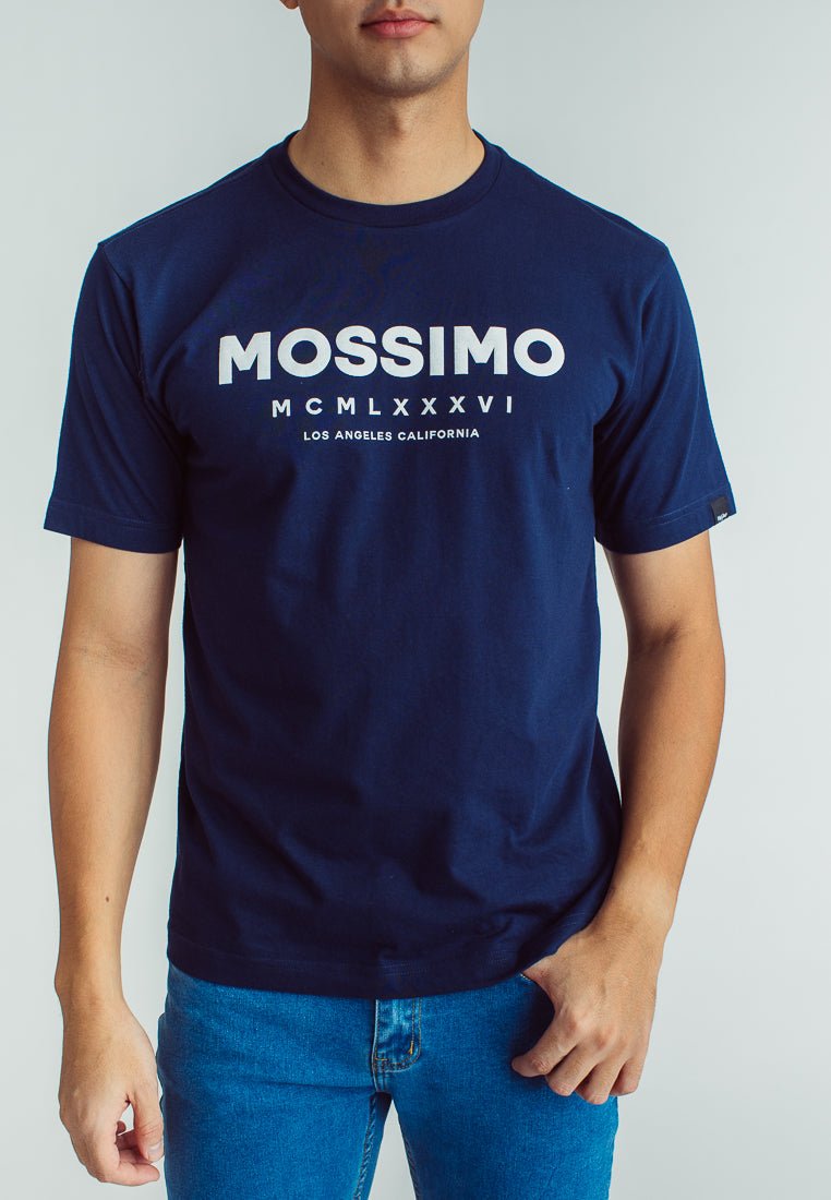 Basic Round Neck Big Embossed Print Branding Comfort Fit Tee - Mossimo PH