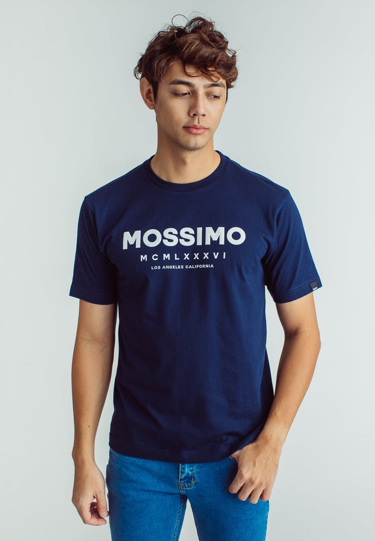 Basic Round Neck Big Embossed Print Branding Comfort Fit Tee - Mossimo PH
