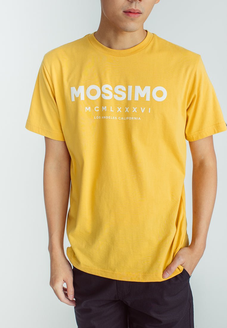 Basic Round Neck Big Embossed Print Branding Comfort Fit Tee - Mossimo PH