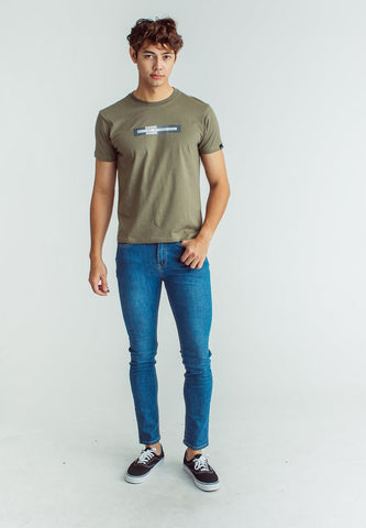 Basic Round Neck Classic Fit Tee with Flat Print - Mossimo PH