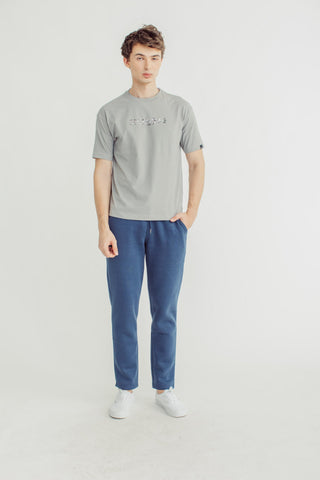 Basic Round Neck with Embossed Print Urban Fit Tee - Mossimo PH