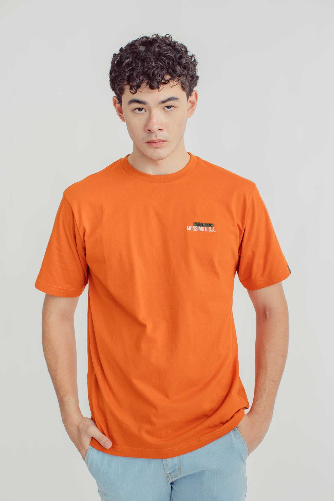 Basic Round Neck with Embroidery Comfort Fit Tee - Mossimo PH