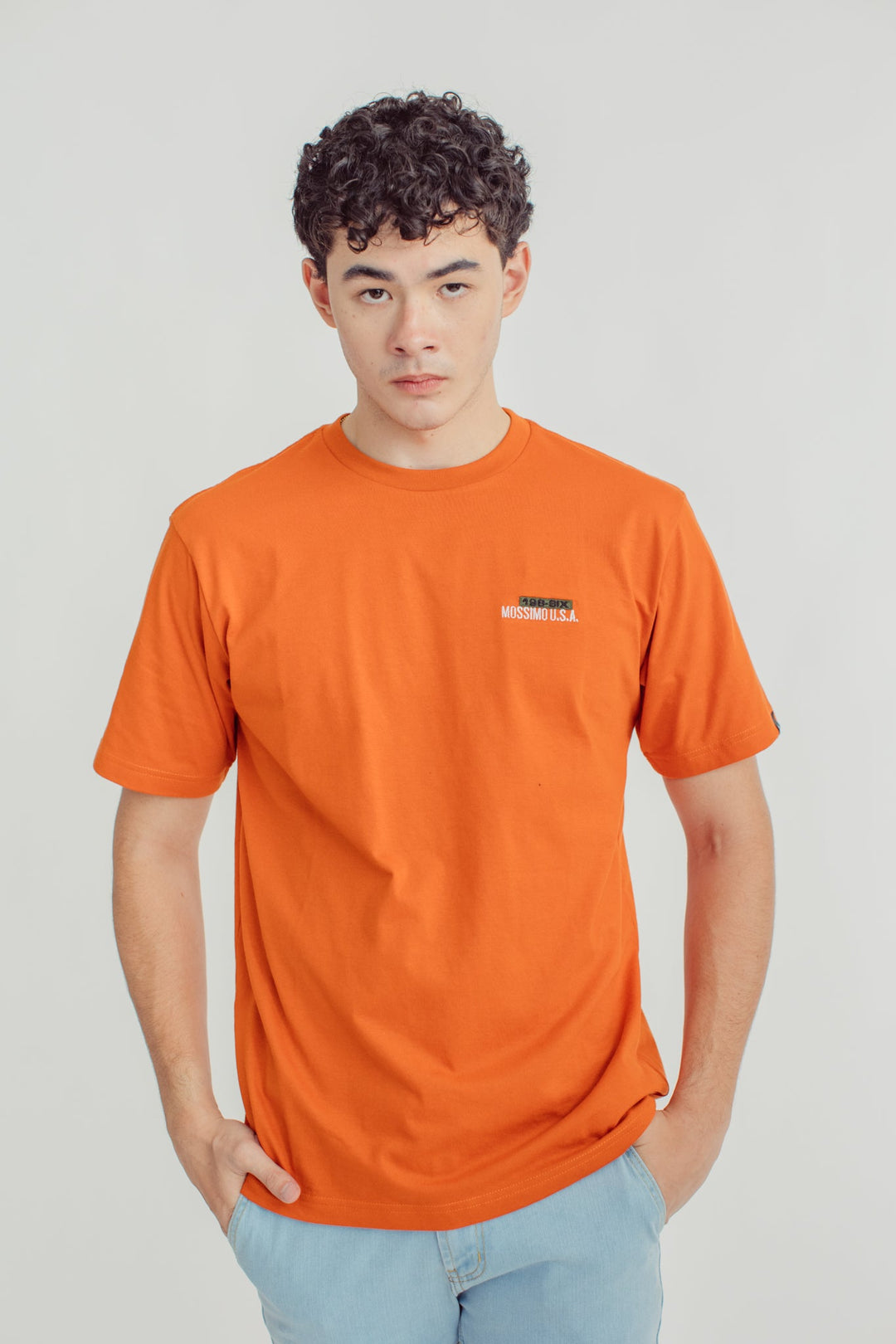 Basic Round Neck with Embroidery Comfort Fit Tee - Mossimo PH