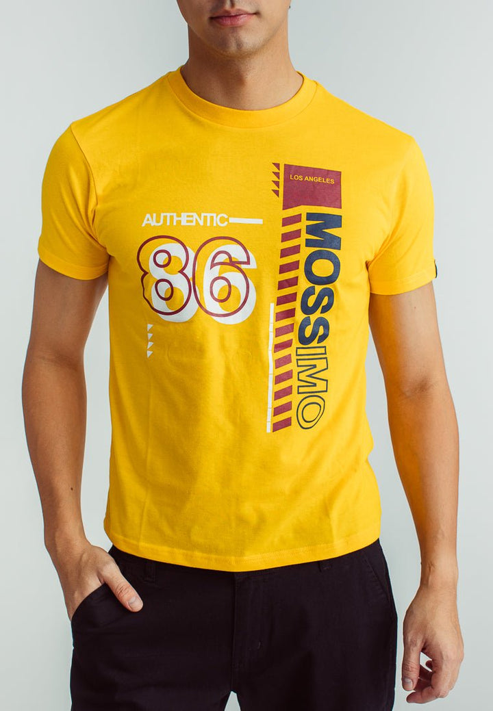Basic Round Neck with Flat Print Classic Fit Tee - Mossimo PH