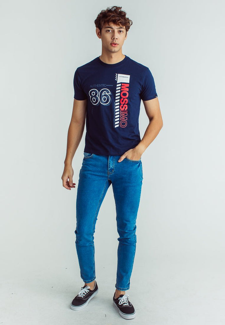 Basic Round Neck with Flat Print Classic Fit Tee - Mossimo PH