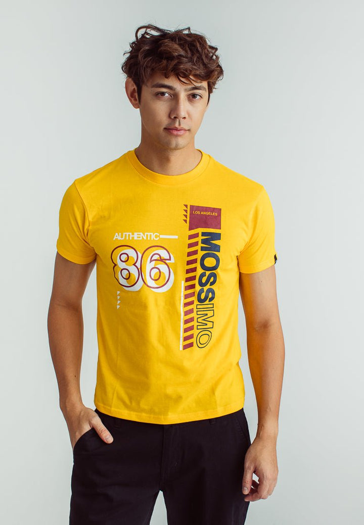 Basic Round Neck with Flat Print Classic Fit Tee - Mossimo PH