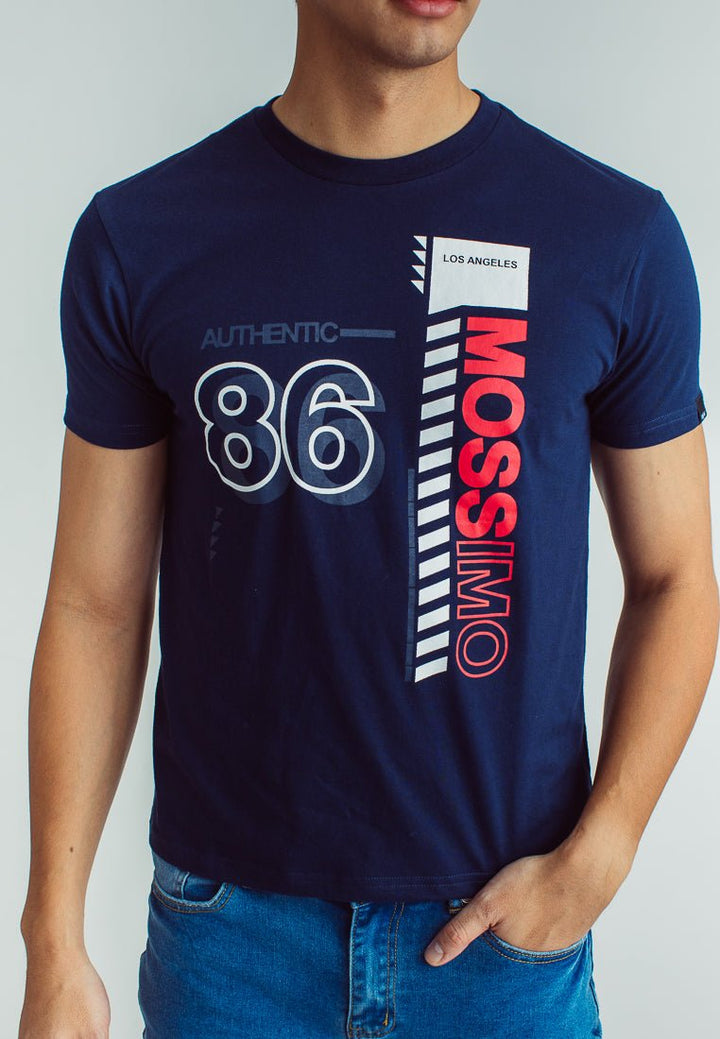 Basic Round Neck with Flat Print Classic Fit Tee - Mossimo PH