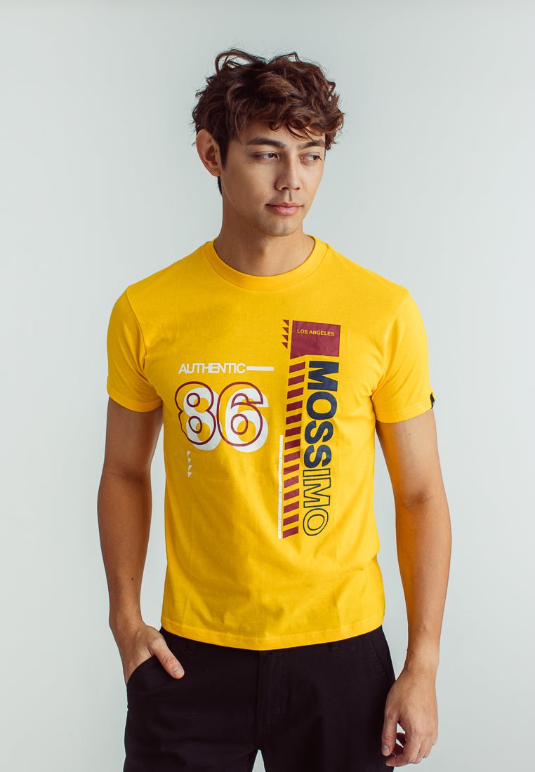 Basic Round Neck with Flat Print Classic Fit Tee - Mossimo PH