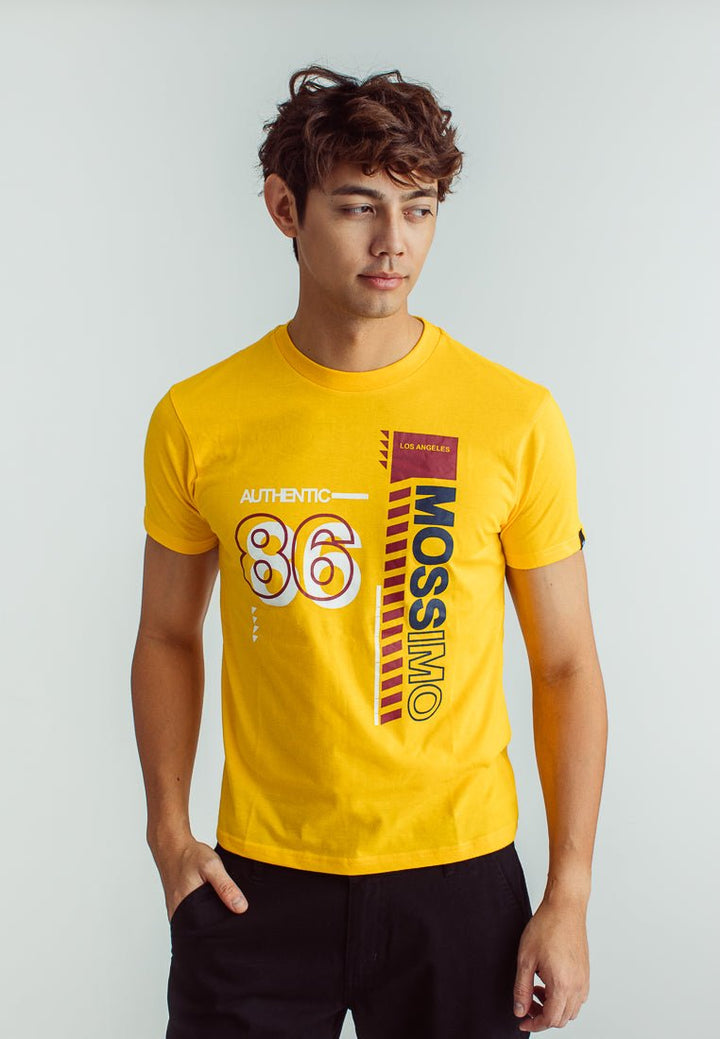 Basic Round Neck with Flat Print Classic Fit Tee - Mossimo PH