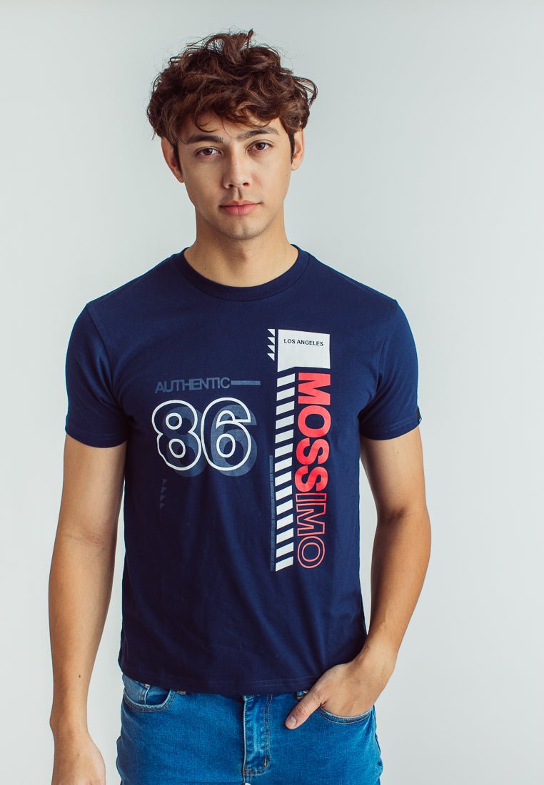 Basic Round Neck with Flat Print Classic Fit Tee - Mossimo PH