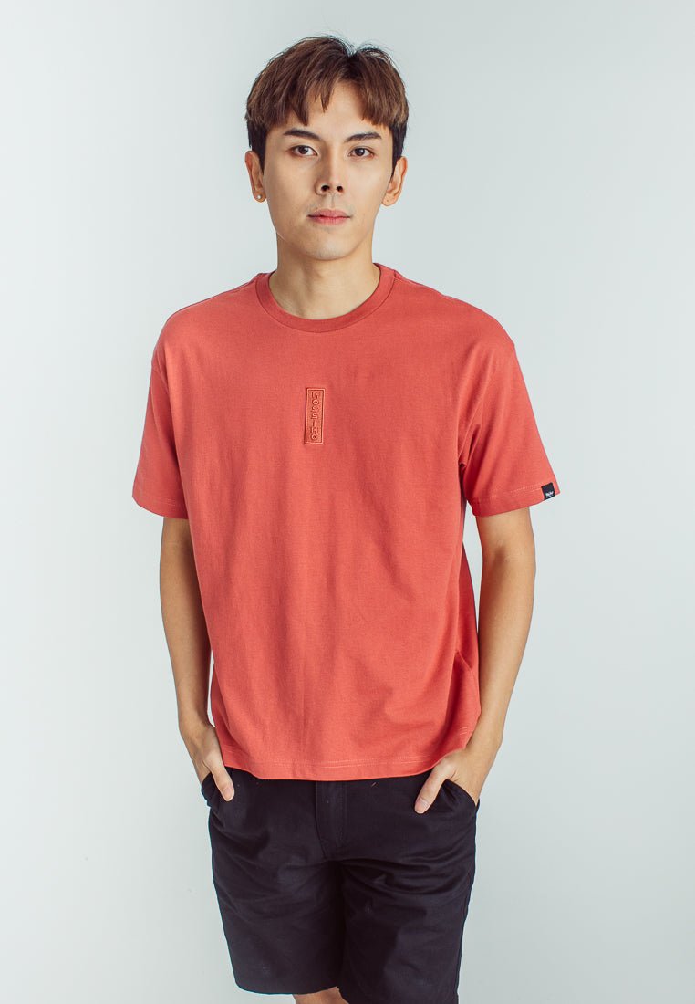 Basic Round Neck with Rubberized Embroidery Urban Fit Tee - Mossimo PH