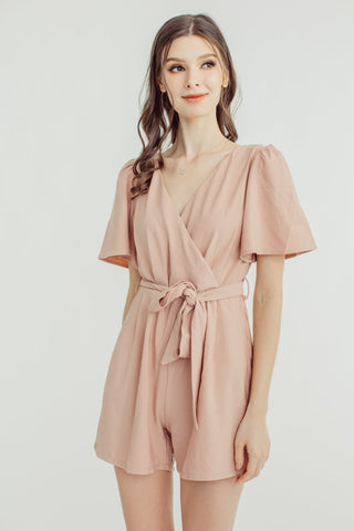 Belle Wrap Romper with Ribbon - Mossimo PH