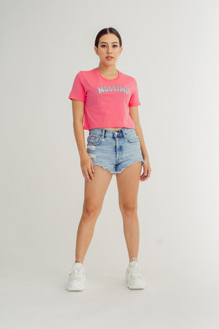 Big Branding Varsity Vintage Cropped Tee - Mossimo PH