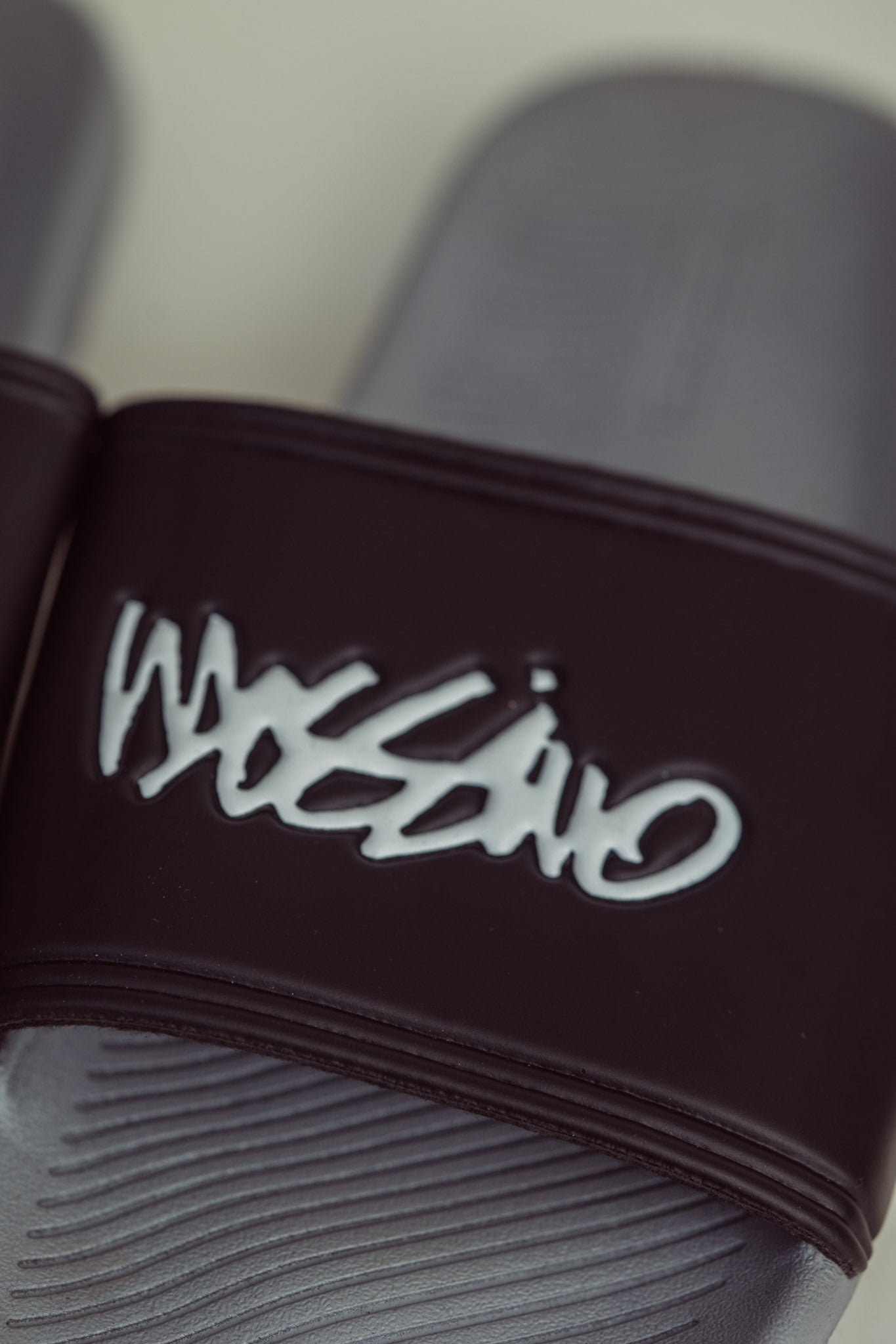 Black Gray Mossimo Embossed Branding Slides Slipper - Mossimo PH