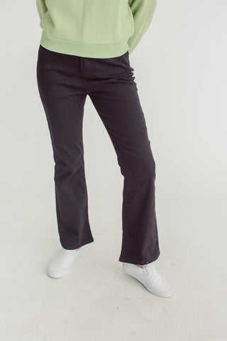 Black High Waisted Pants with Side Slit - Mossimo PH