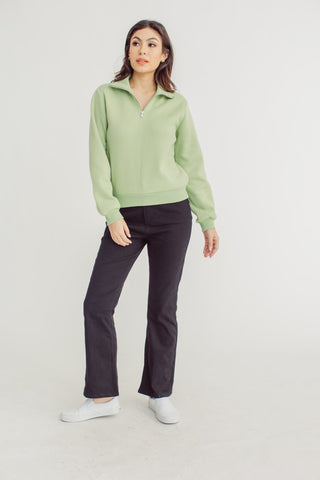 Black High Waisted Pants with Side Slit - Mossimo PH