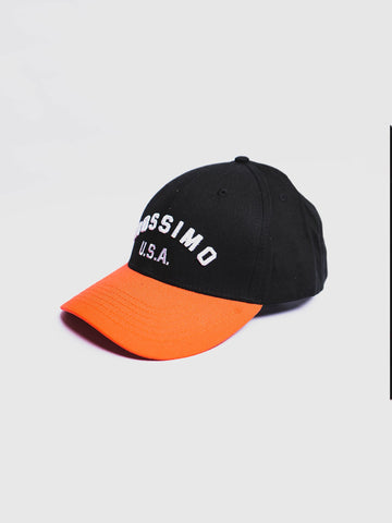 Black Orange Baseball Cap with Embossed Embroidery - Mossimo PH