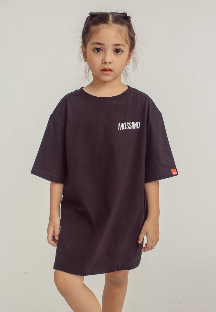Black Oversized Santa Monica Girls Basic Tshirt - Mossimo PH