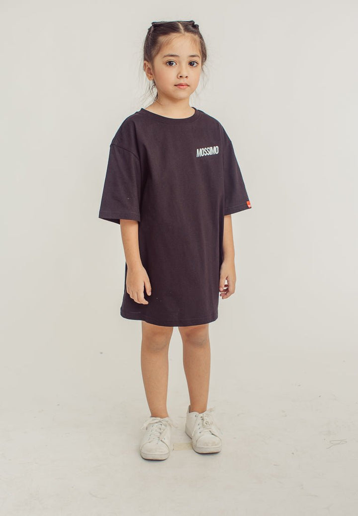 Black Oversized Santa Monica Girls Basic Tshirt - Mossimo PH