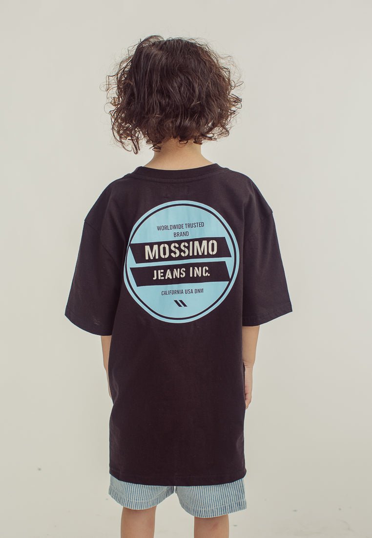 Black Oversized Tee with Mossimo Jeans Inc Back Print - Mossimo PH