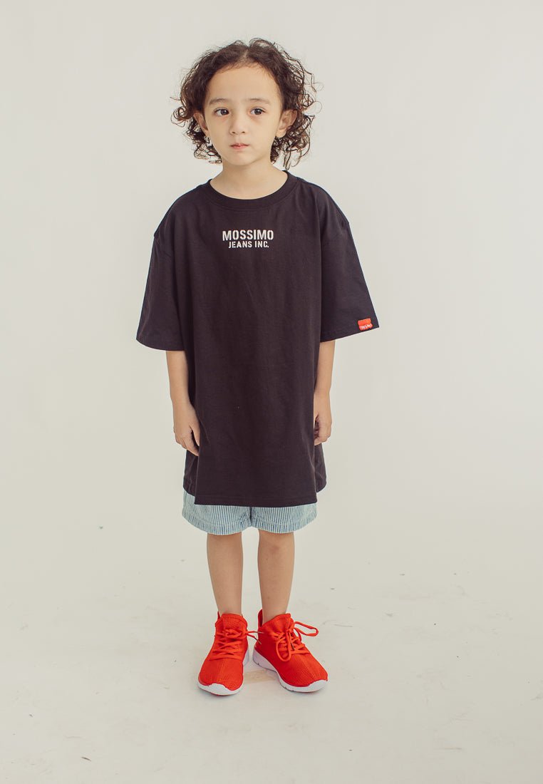 Black Oversized Tee with Mossimo Jeans Inc Back Print - Mossimo PH