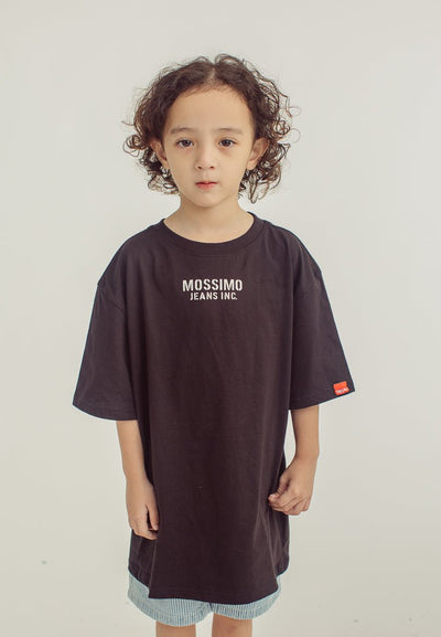 Black Oversized Tee with Mossimo Jeans Inc Back Print - Mossimo PH
