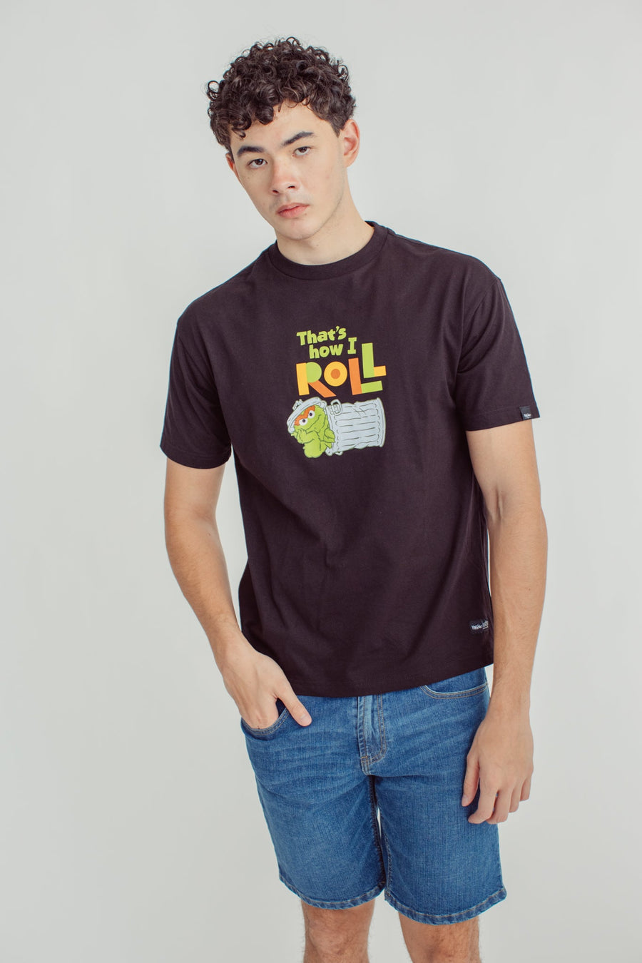Black Sesame Street with That’s How I roll Design Urban Fit Tee - Mossimo PH