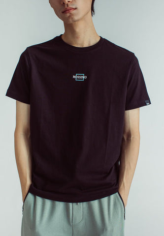 Black with Flat Print Muscle Fit Basic Round Neck Tee - Mossimo PH