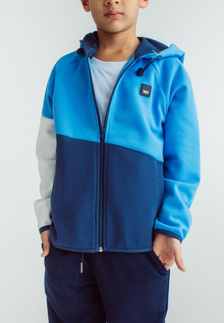 Mossimo Kids Boys Blue Combi Color Block Hooded Jacket Kids