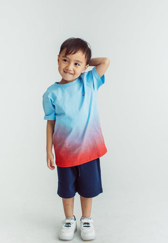 Blue Dip Dyed Colorblock Boys Tshirt - Mossimo PH