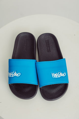 Blue Mossimo Embossed Logo Women's Slides Slipper - Mossimo PH