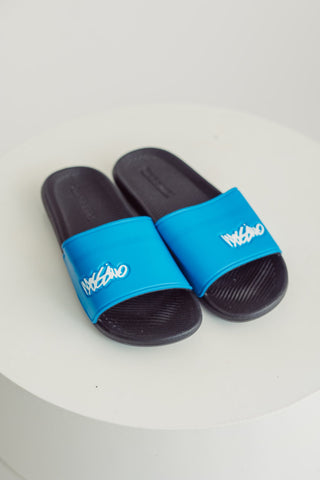 Blue Mossimo Embossed Logo Women's Slides Slipper - Mossimo PH